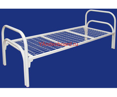 Металлические одноярусные кровати на заказ