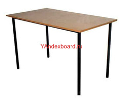 Бюджетные обеденные столы на металлокаркасе